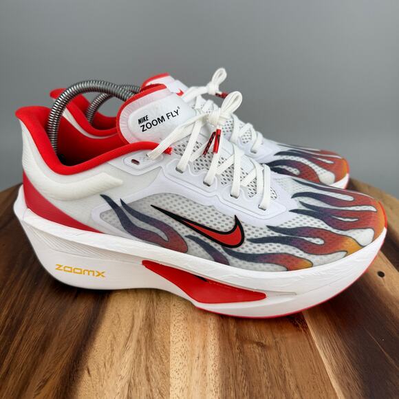 Nike Zoom Fly 6 Premium Running Shoes Men's 9.5 Ekiden Fire White Red HQ3498-100 - Picture 1 of 9